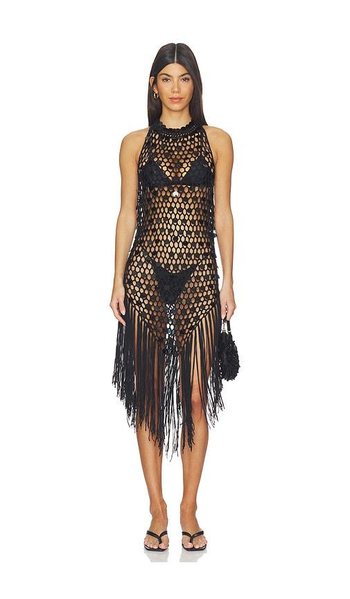 margo halter shift dress superdown Karrigan Midi in Black 790