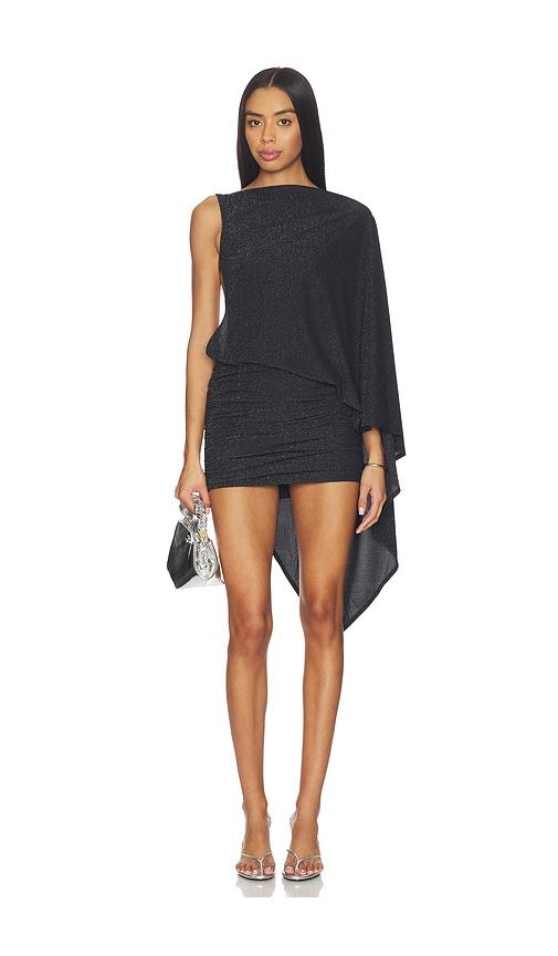 knee length dresses for ladies Black Mini Dress with Black Bows main image 1