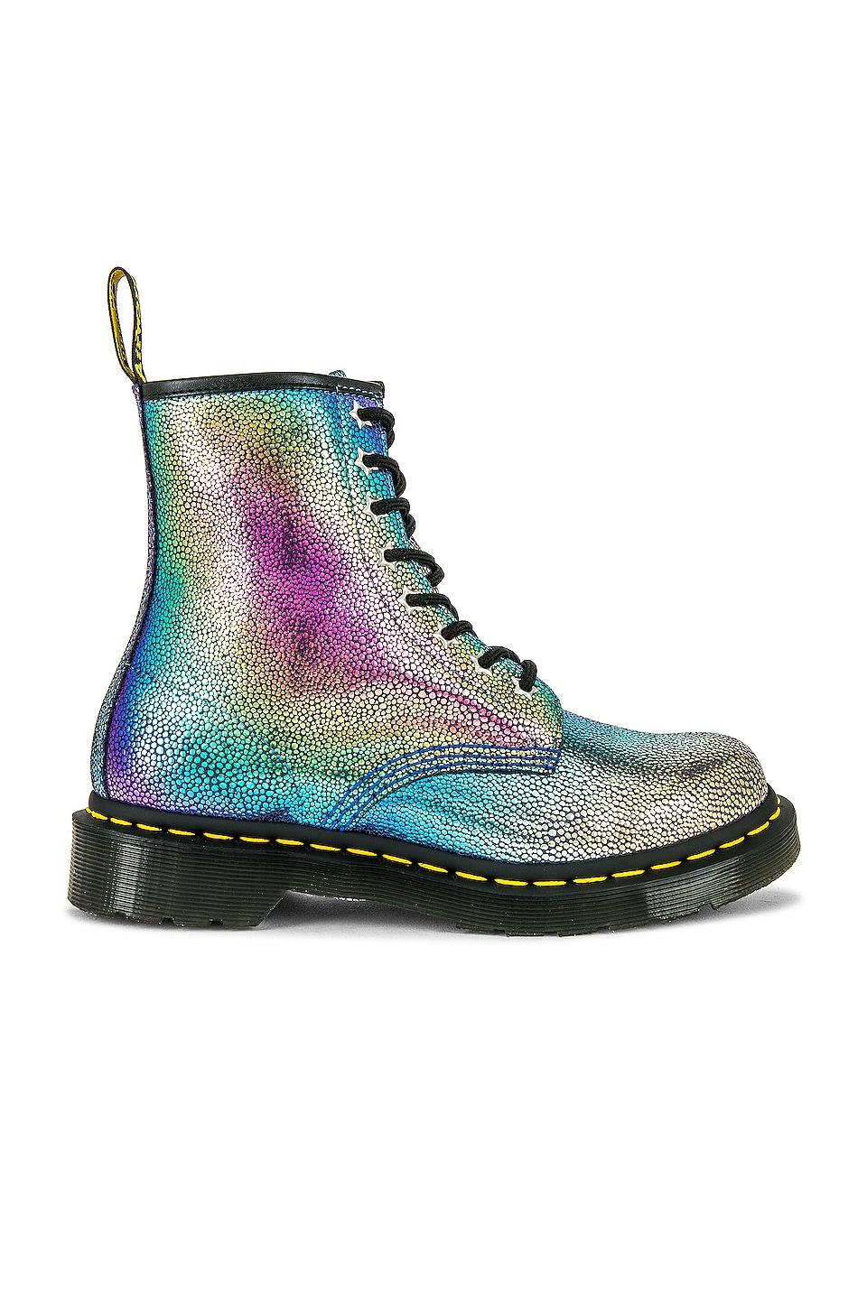 Dr. Martens Leather 1460 Rainbow Ray Boot in Purple | Lyst