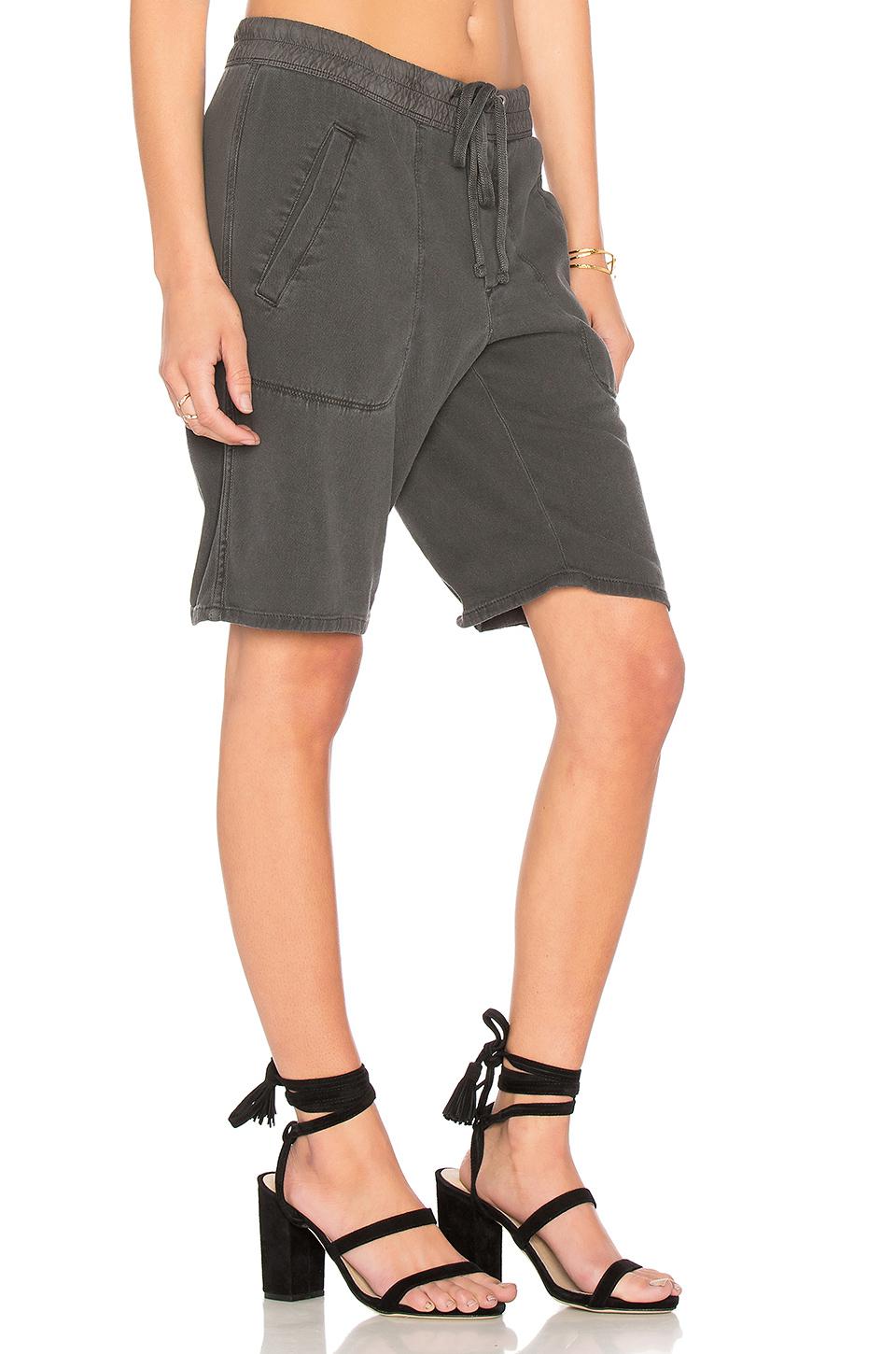 James Perse Cotton Super Soft Twill Utility Short in Carbon (Gray) Lyst