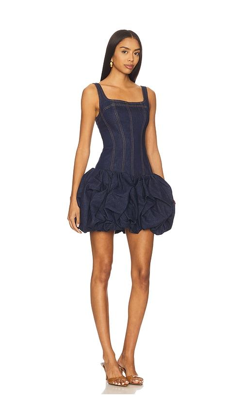 blue printed mini dress SuperBloom Mini Dress - Blue