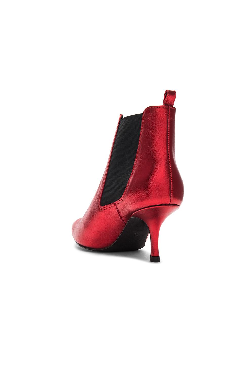 anine bing stevie boots red