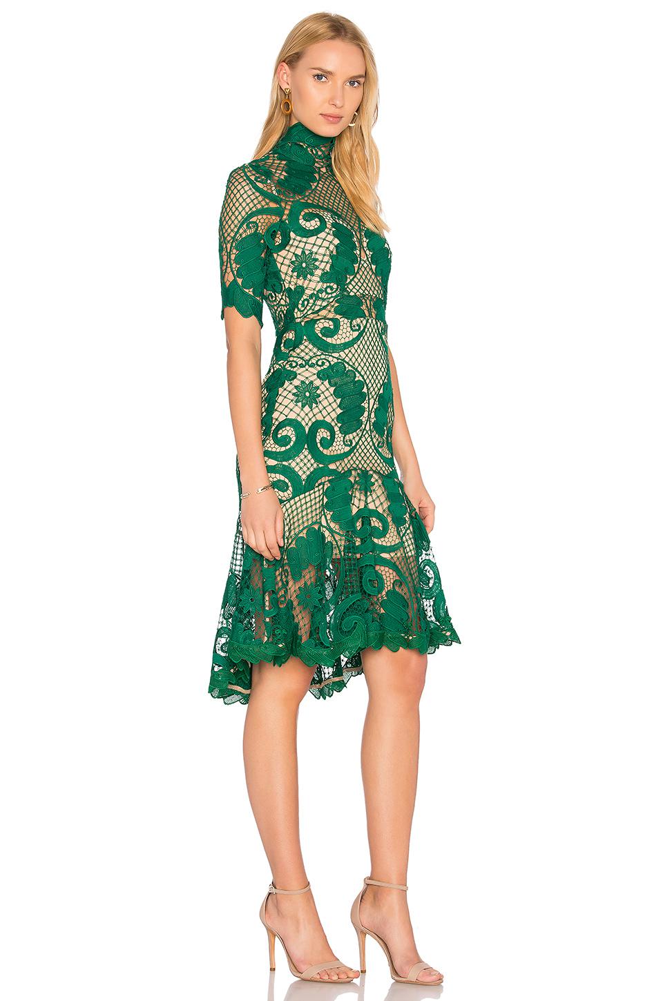 thurley green lace dress