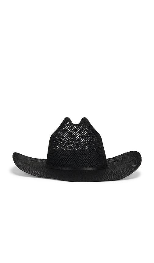 Janessa Leone Aiden Straw Cowboy Hat Black M NWT READ $298 Janessa Leone Aiden Straw Cowboy Hat in Black | Lyst main image 2