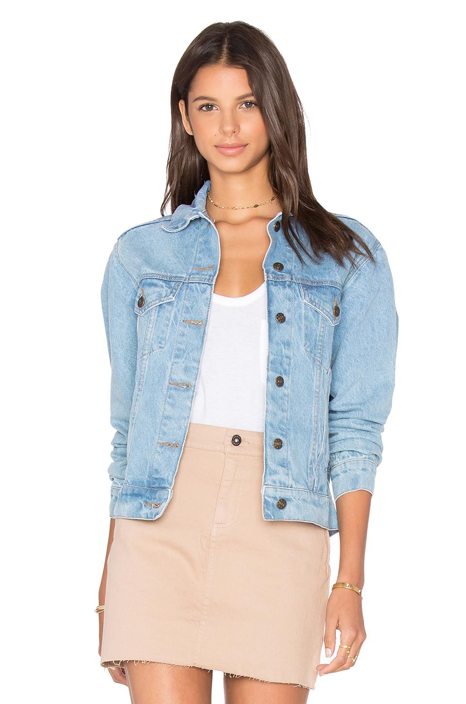 Urban Outfitters Go Sit On A Cactus Denim Jacket in Sky ...