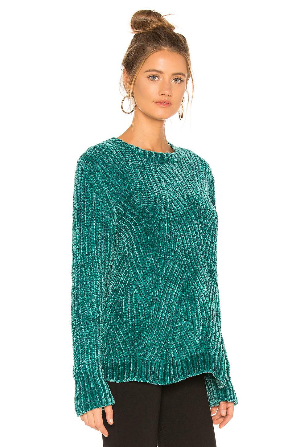 525 America Chenille Sweater in Green - Lyst