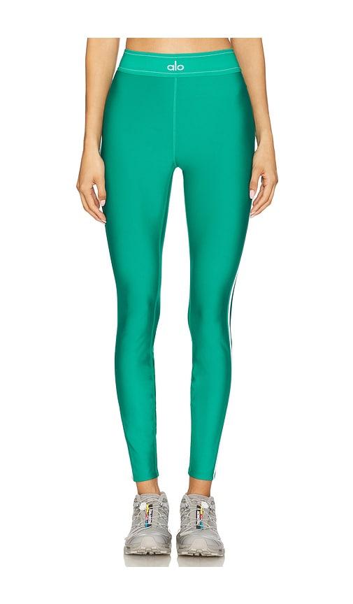 alo-yoga-Spruce-Green-White-