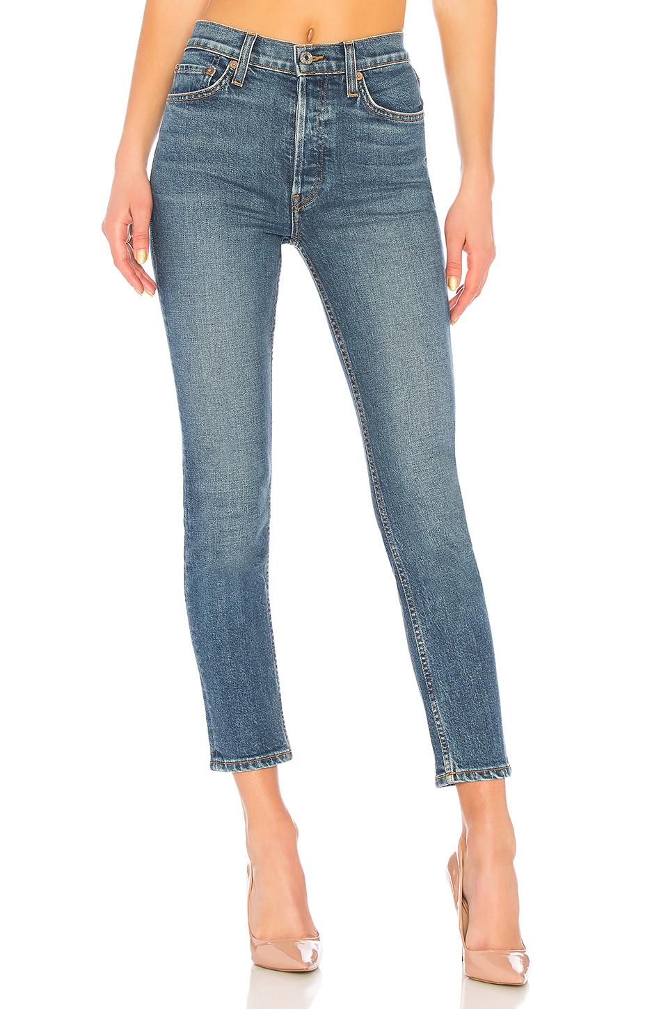 redone high rise ankle crop