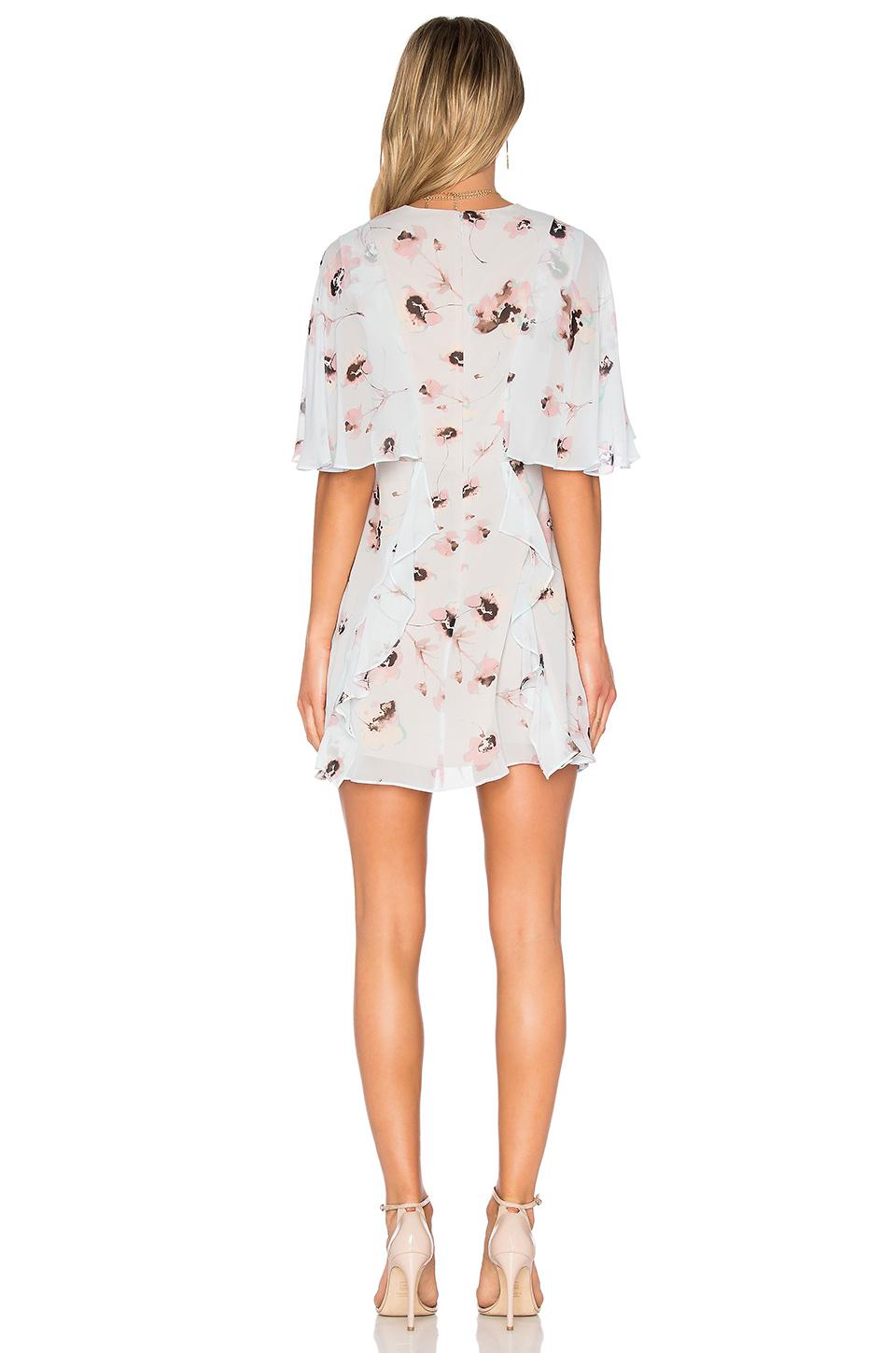 BCBGMAXAZRIA Silk Mabel Dress in Pearl Blue Combo (Blue) - Lyst