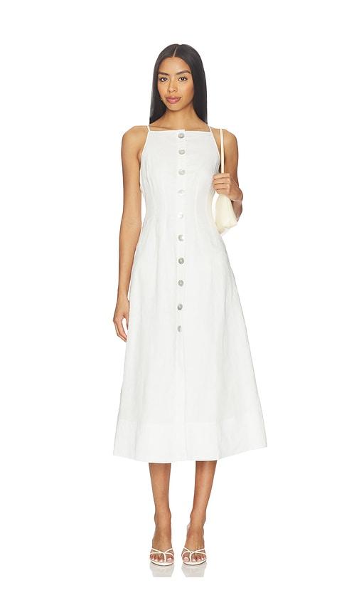 chinese dress ladies VERONICA BEARD Roxanne Stretch Linen Shirtdress – Drest by Scott Malouf main image 0