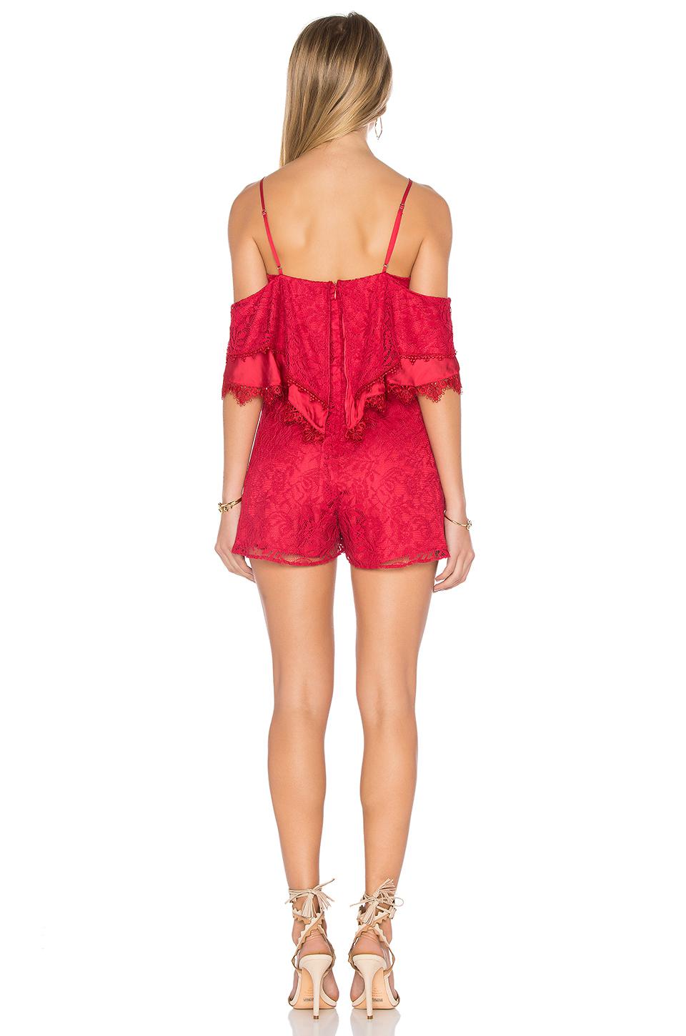 alice mccall red playsuit