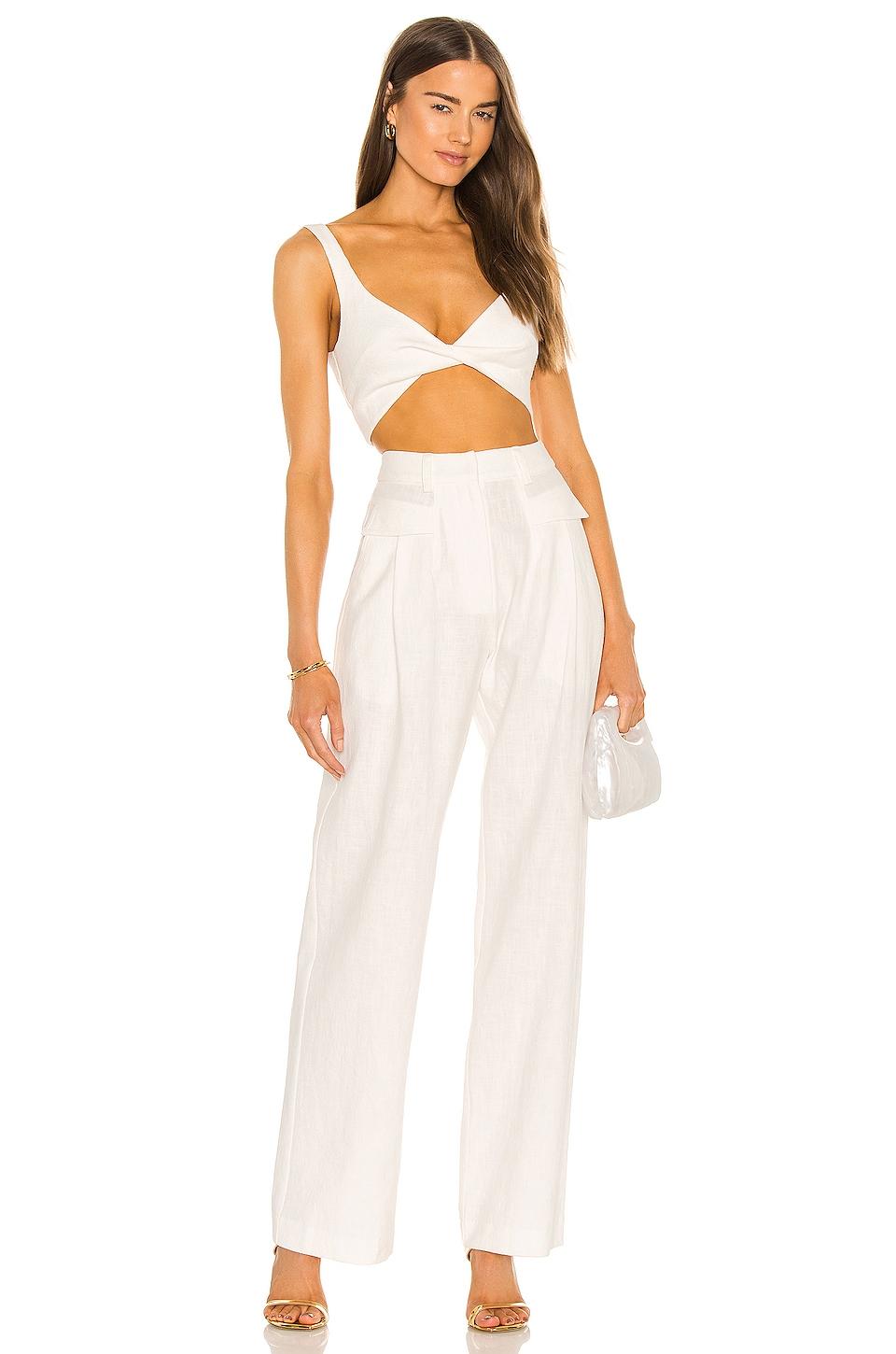 Bec \u0026 Bridge Phoebe Pant in Ivory 