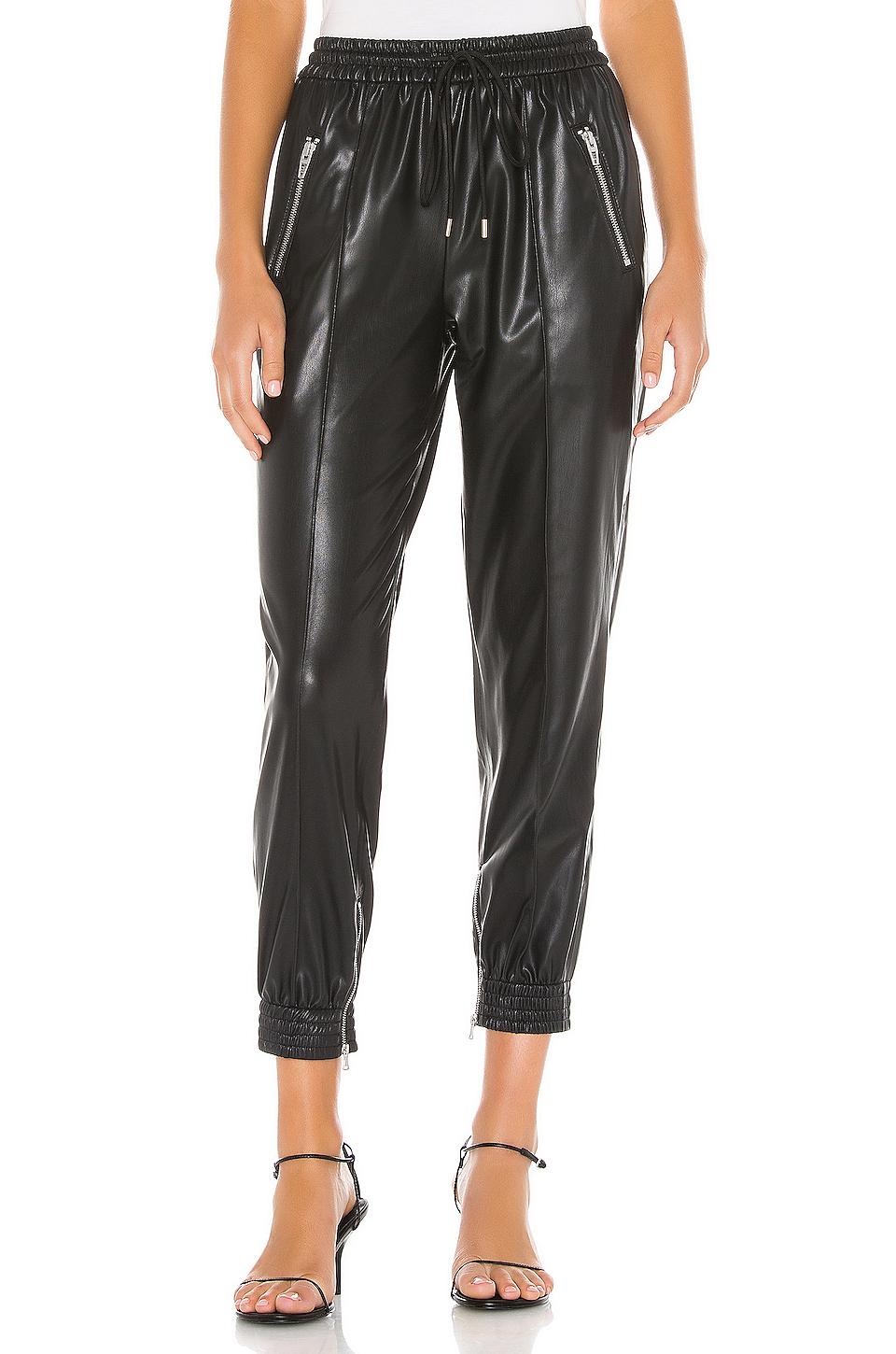 Blank NYC Running Wild Faux Leather Jogger in Black - Lyst