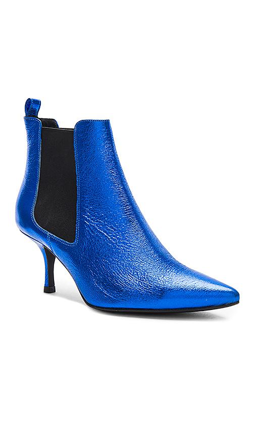 Anine Bing Leather Stevie Boots In Blue 