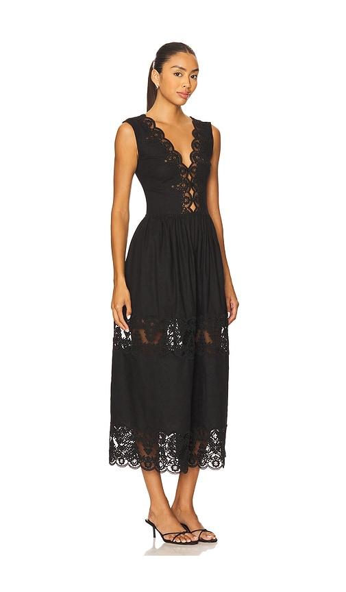 green emerald velvet dress TULAROSA  MARTHA