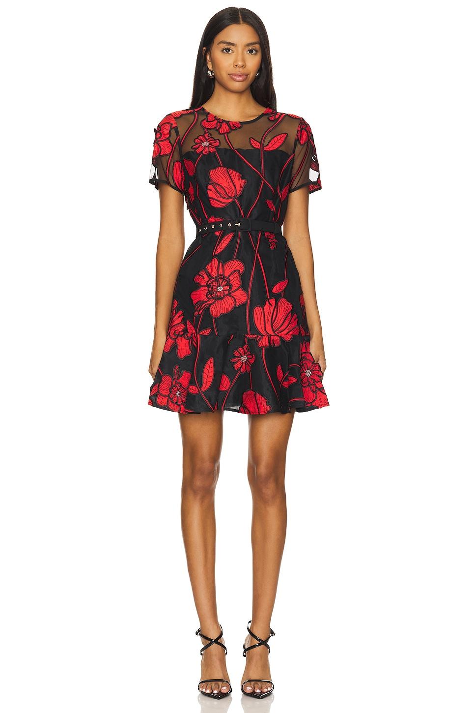MILLY レディース レッド Rosie Grand Fleur ドレス ワンピース