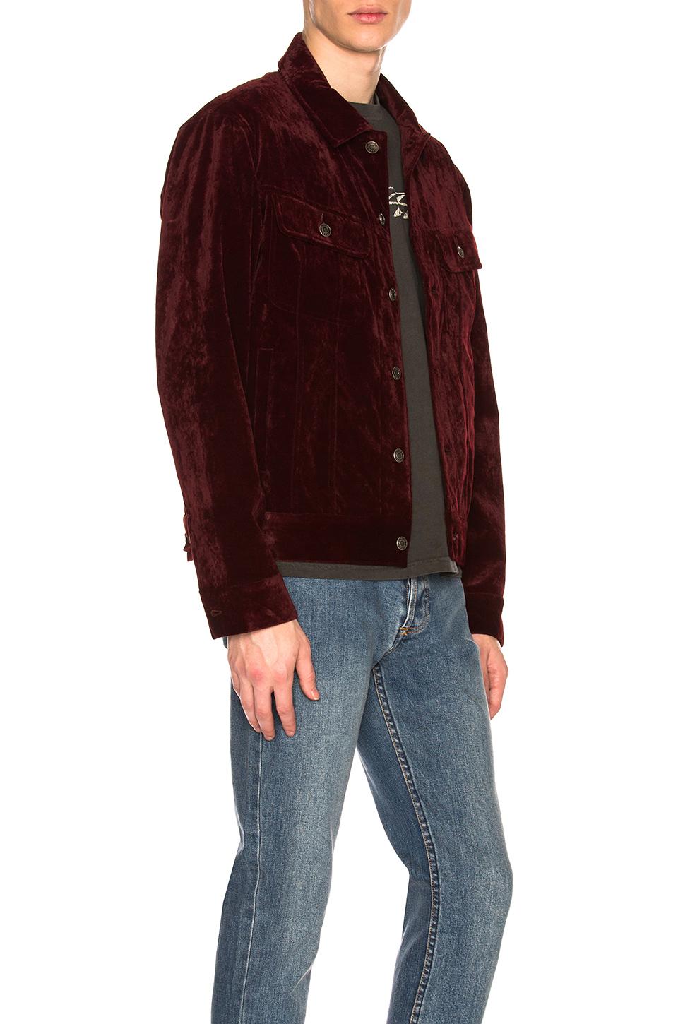 Velvet trucker jacket Outlet