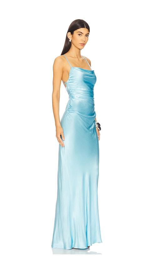 chinese dress ladies La Lune Ruched Halter Maxi Dress | Cream | Dresses main image 1