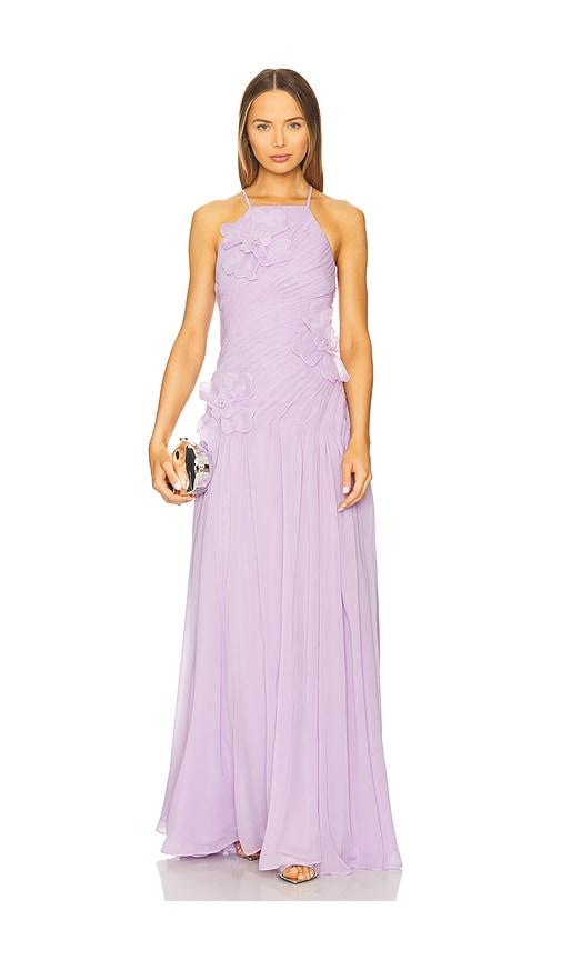 chinese dress ladies Viridian Silk Linen Tie Dress - Violet by Leo Lin For SALE