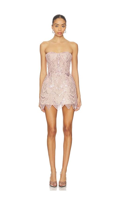 floral one shoulder mini dress Like Me One-Shoulder Layered Mini Dress Floral Pink