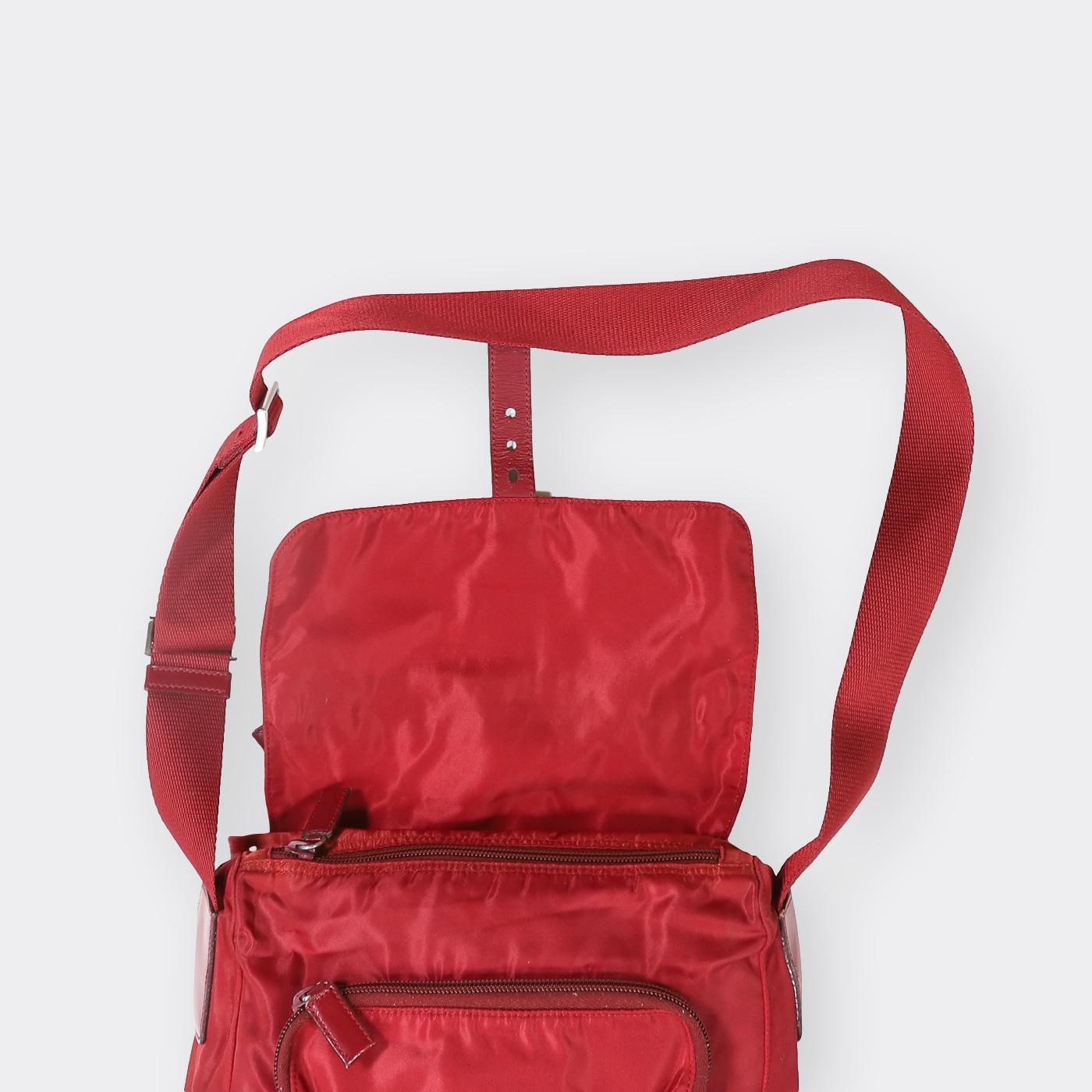 Prada Vintage Crossbody Bag in Red for Men