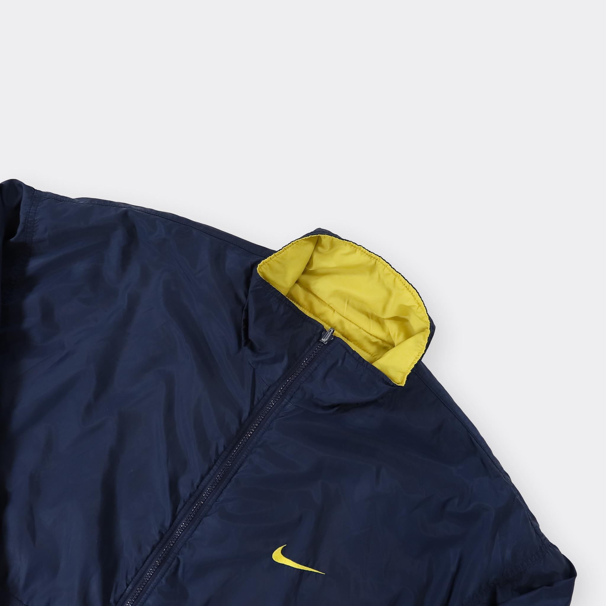 Nike Vintage Reversible Puffer Coat in Yellow for Men | Lyst