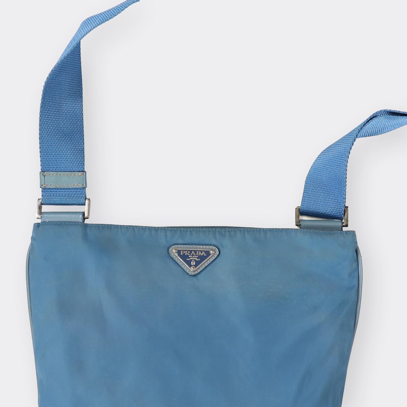 Prada Vintage Crossbody Bag in Blue for Men | Lyst
