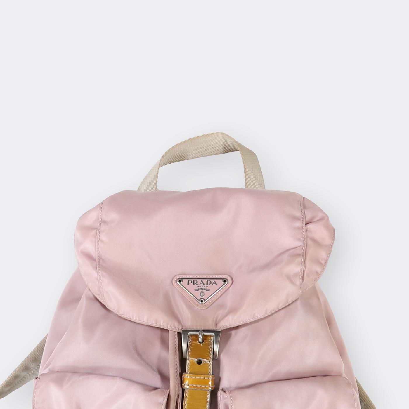 Prada Vintage Backpack in Pink | Lyst
