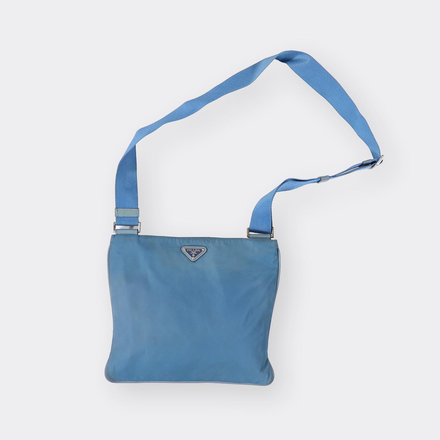 Prada Vintage Crossbody Bag in Blue for Men