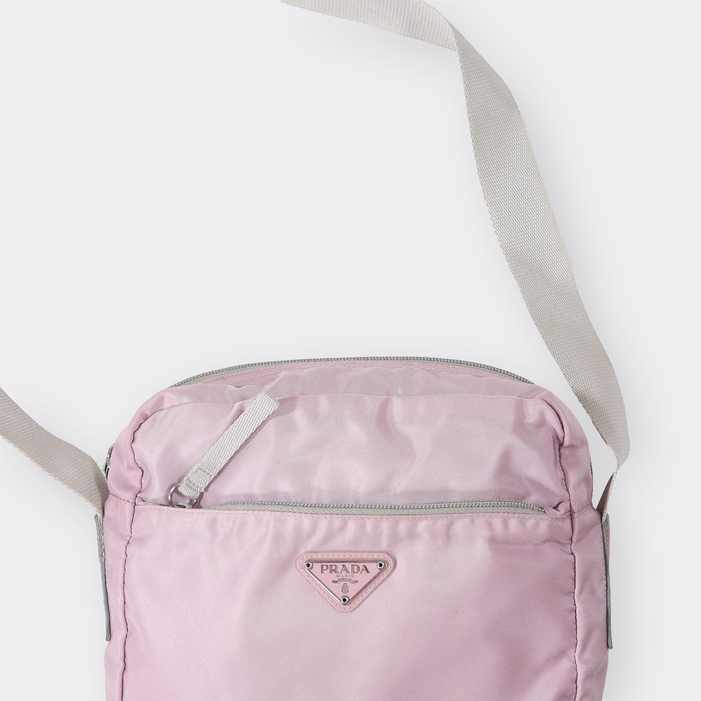 Pink Prada Tessuto Crossbody Bag