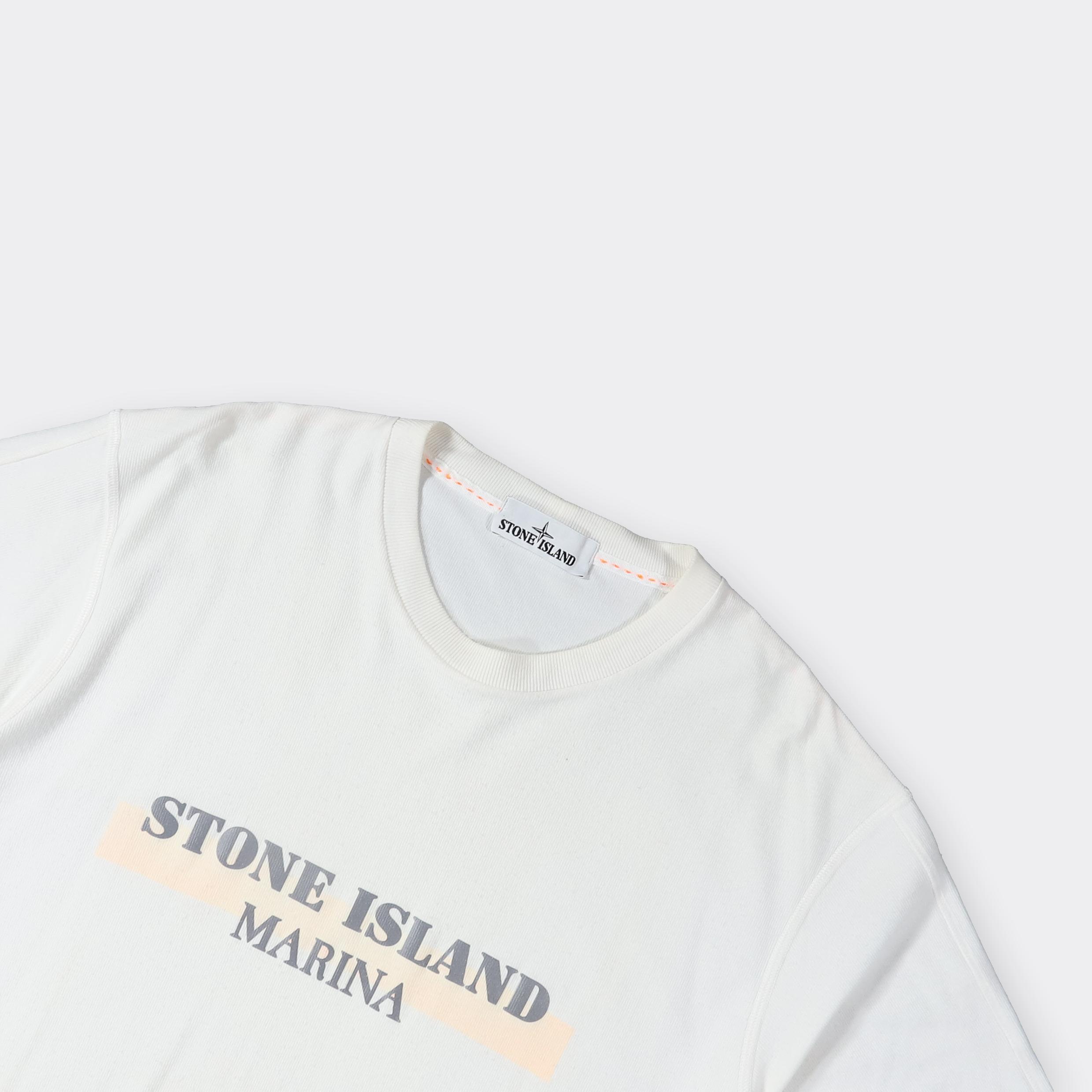 Stone Island Marina Vintage T-shirt in White for Men | Lyst