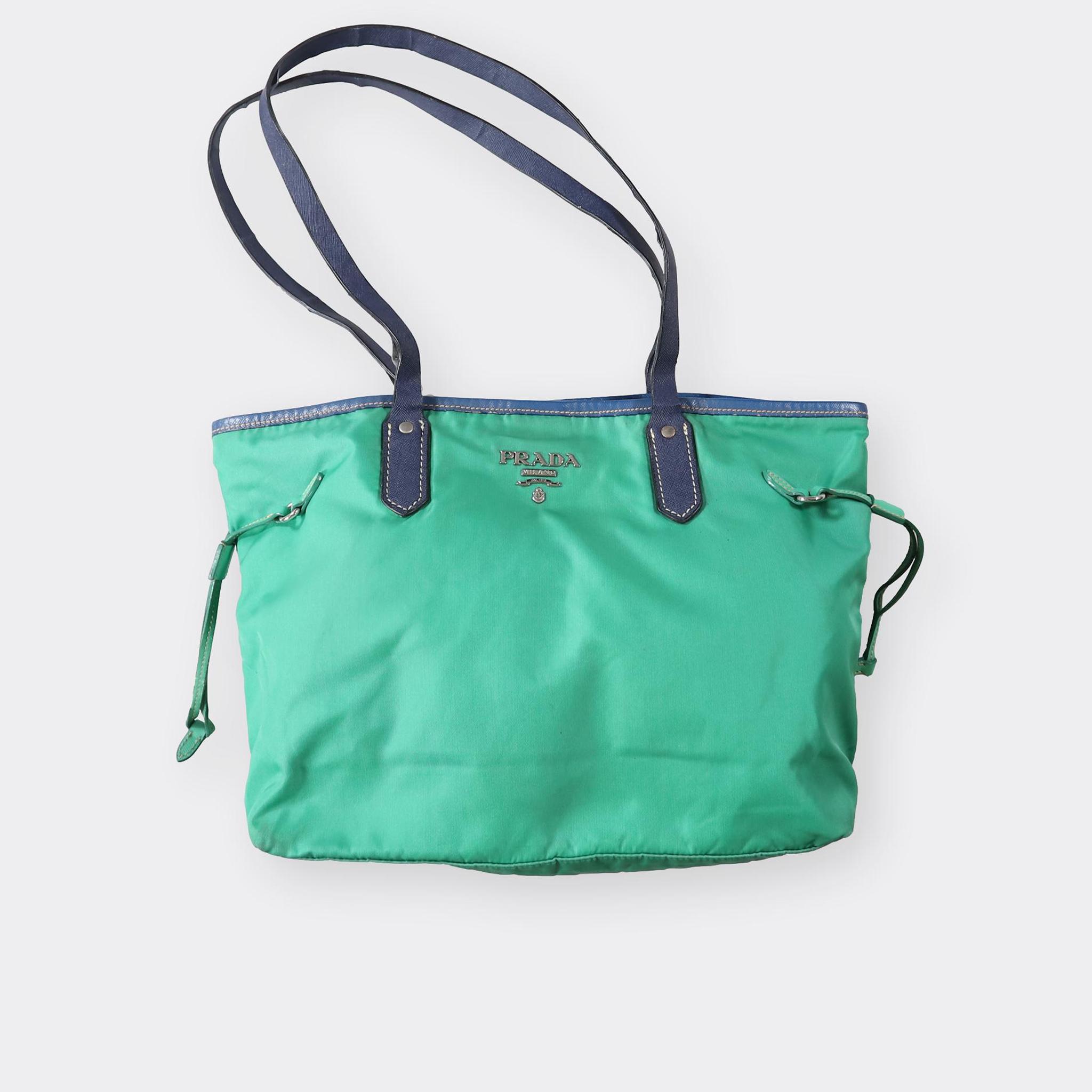 Prada Vintage Nylon Bag in Green for Men | Lyst