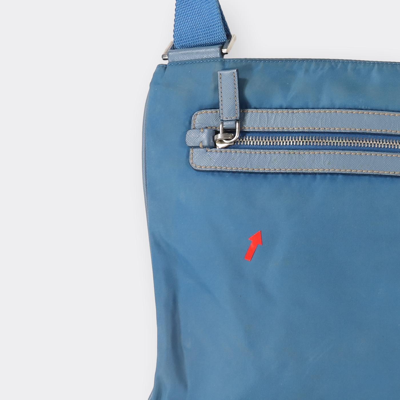 Prada Vintage Crossbody Bag in Blue for Men