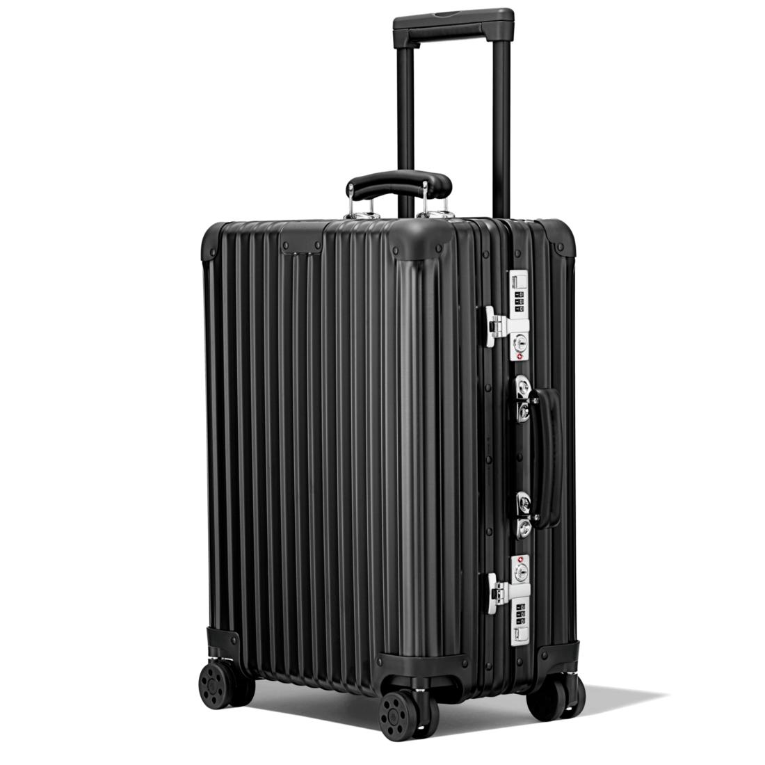 RIMOWA Leather Classic Cabin Suitcase in Black for Men Lyst