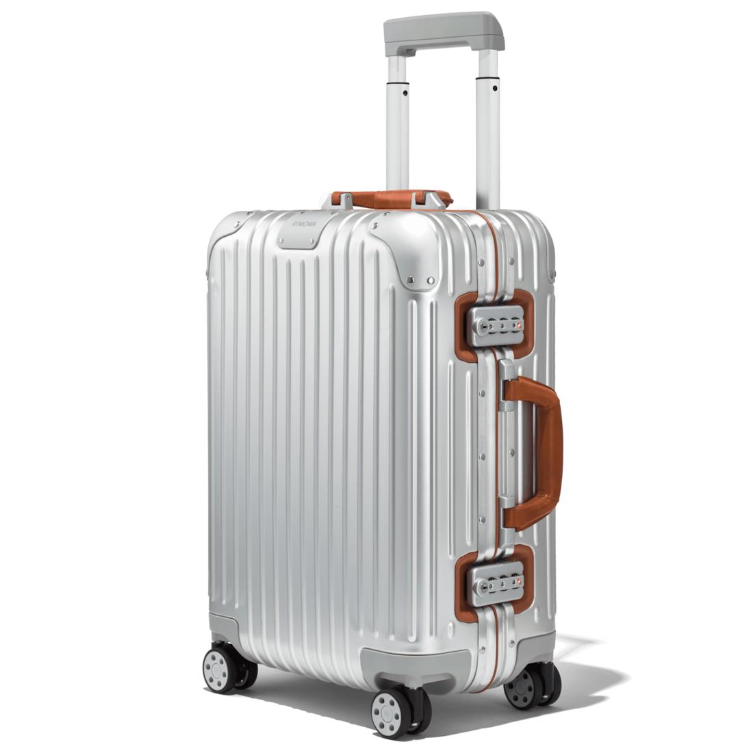 Original Check-In L Twist Suitcase In Silver Brown RIMOWA