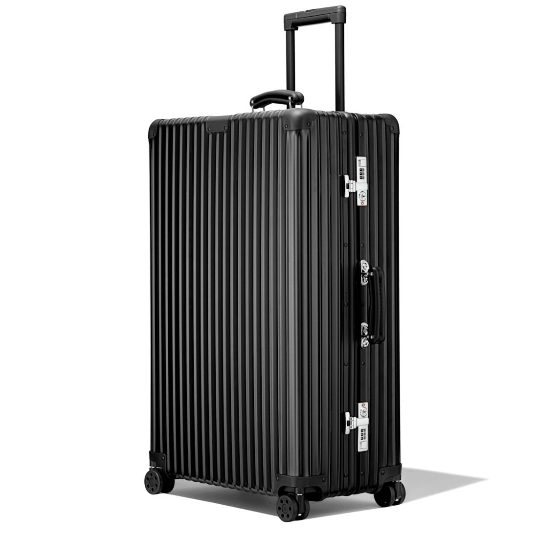 RIMOWA Leather Classic Checkin L Suitcase in Black Lyst