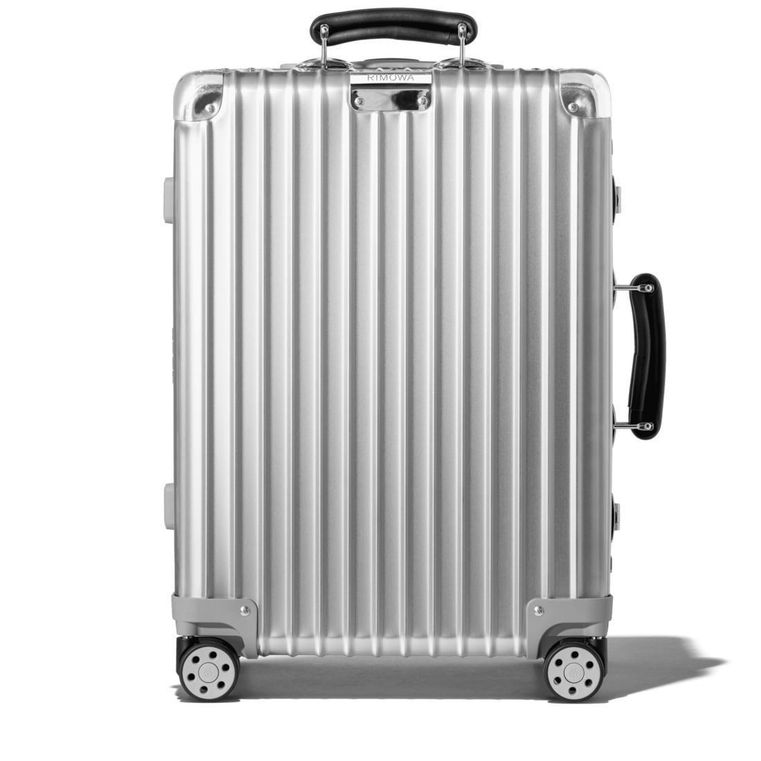 RIMOWA Leather Classic Cabin Suitcase in Silver (Metallic) - Lyst