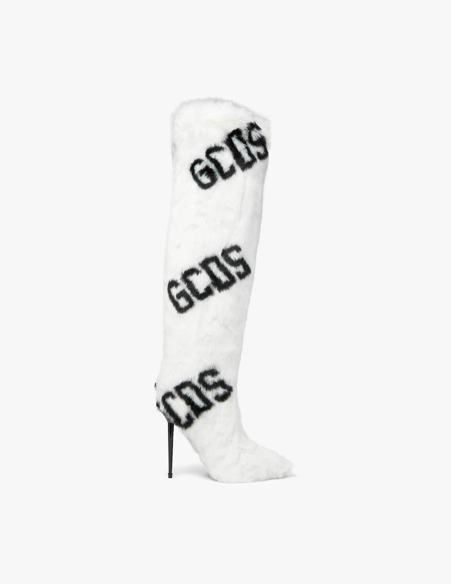 Stivali con logo di Gcds in Bianco | Lyst