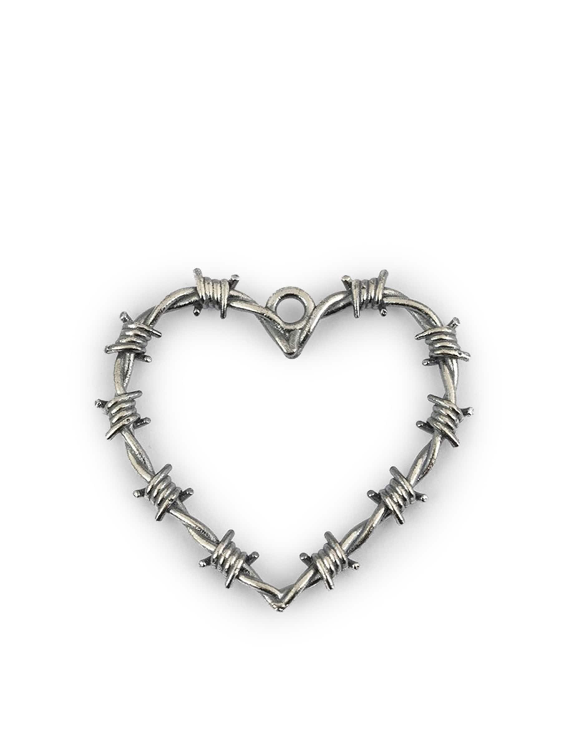 Collana cuore filo spinato da Uomo di Nove25 in Metallizzato | Lyst