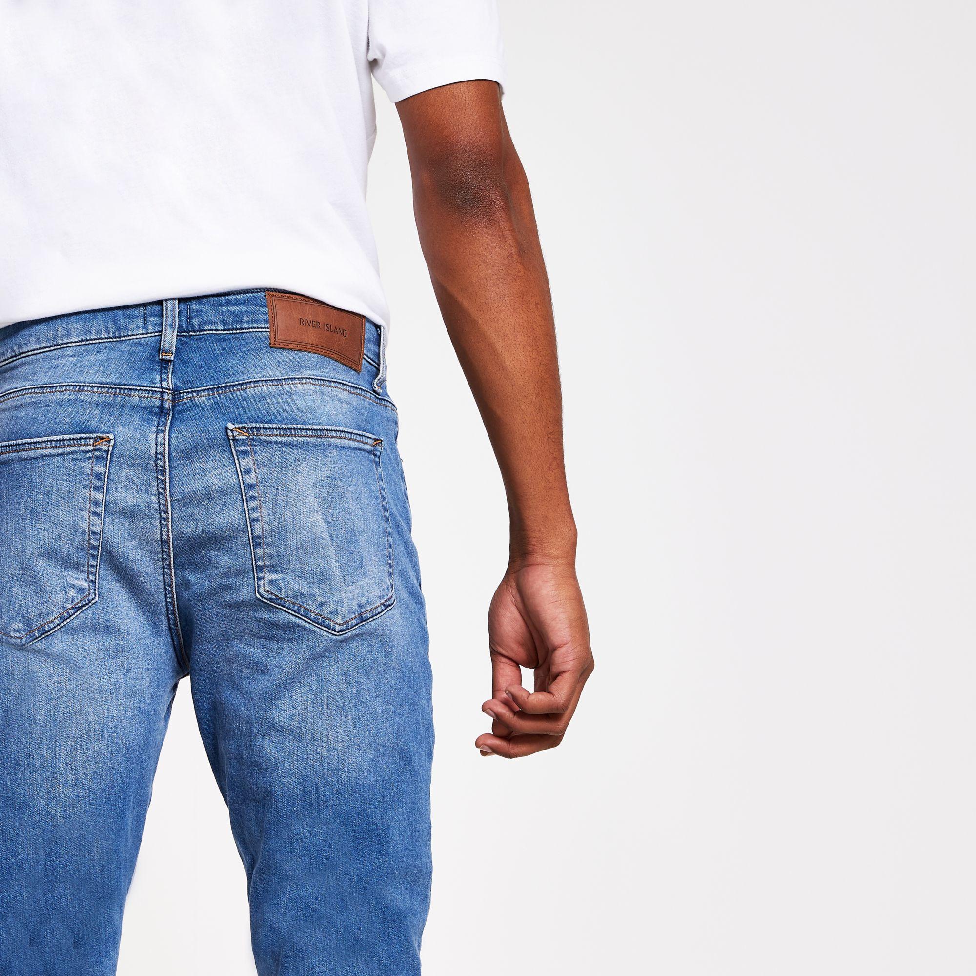 Blue Ollie Spray On Skinny Jeans 