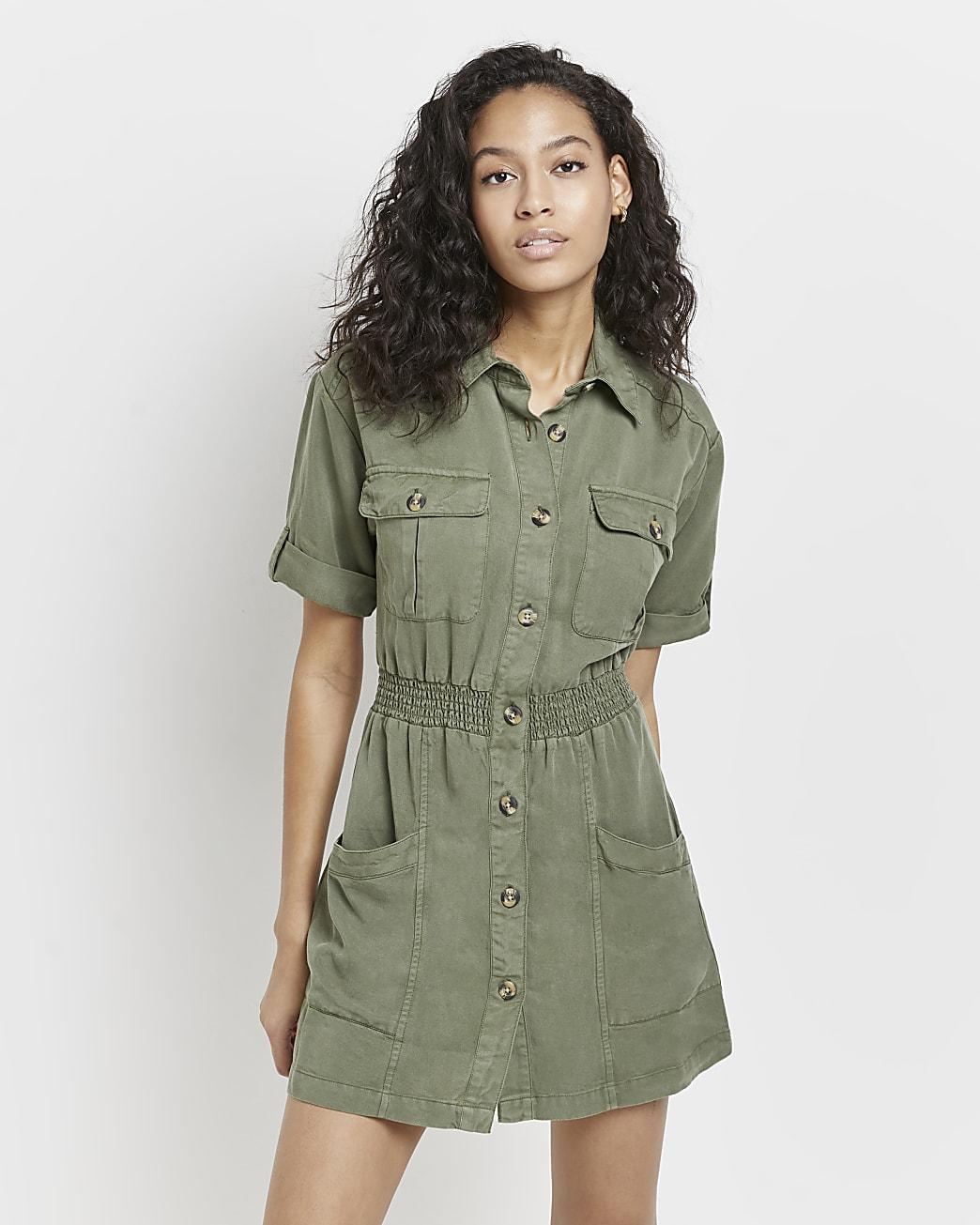 womens utility shirt dress
