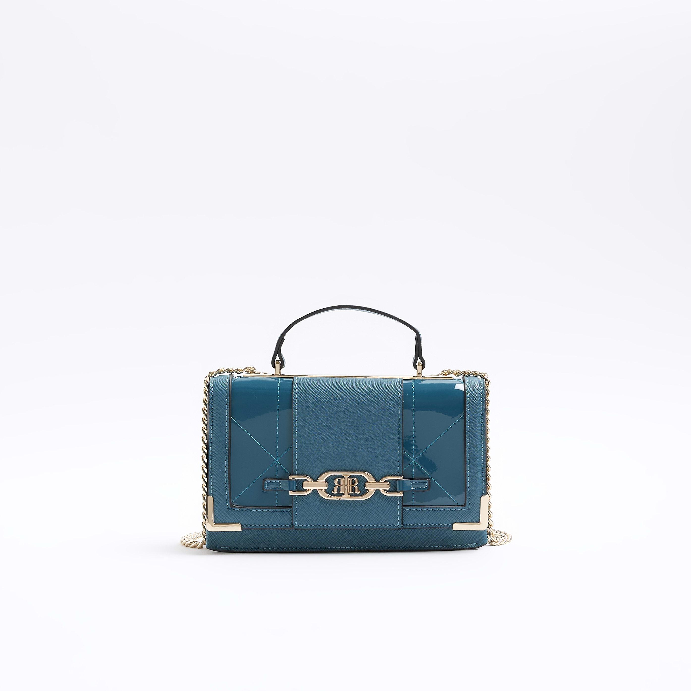 River Island Blue Chain Strap Cross Body Bag Lyst Canada