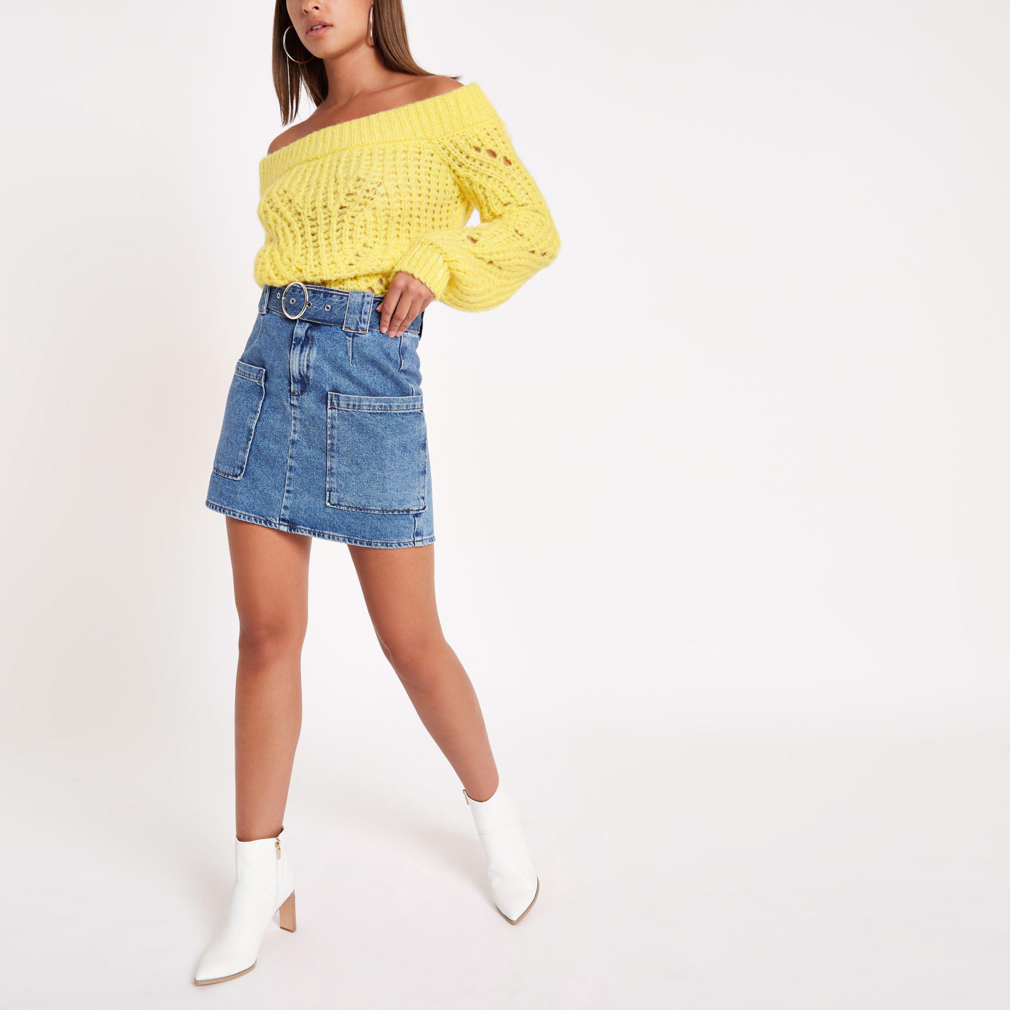 river island bardot jumper