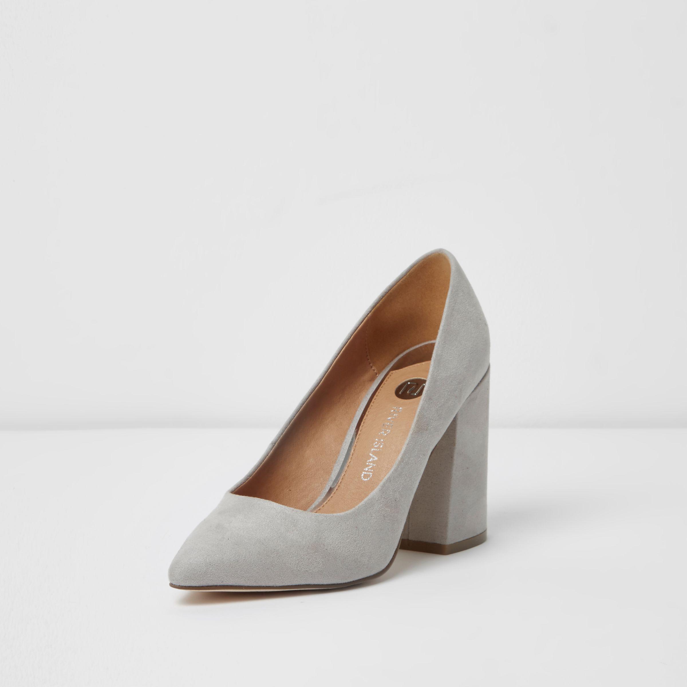 RAID Katy Gray Block Heeled Shoes | ASOS | Heels, Block heel shoes, Shoes  heels