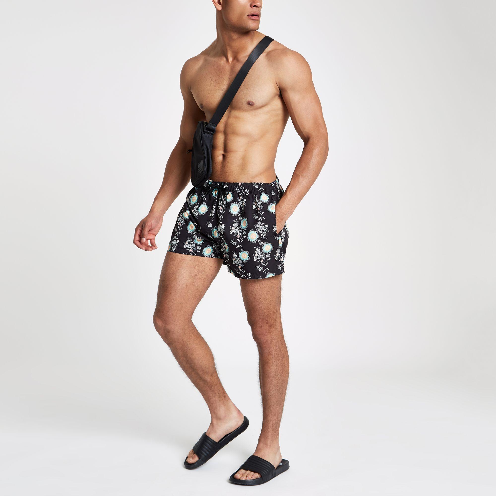 skinny fit swim shorts