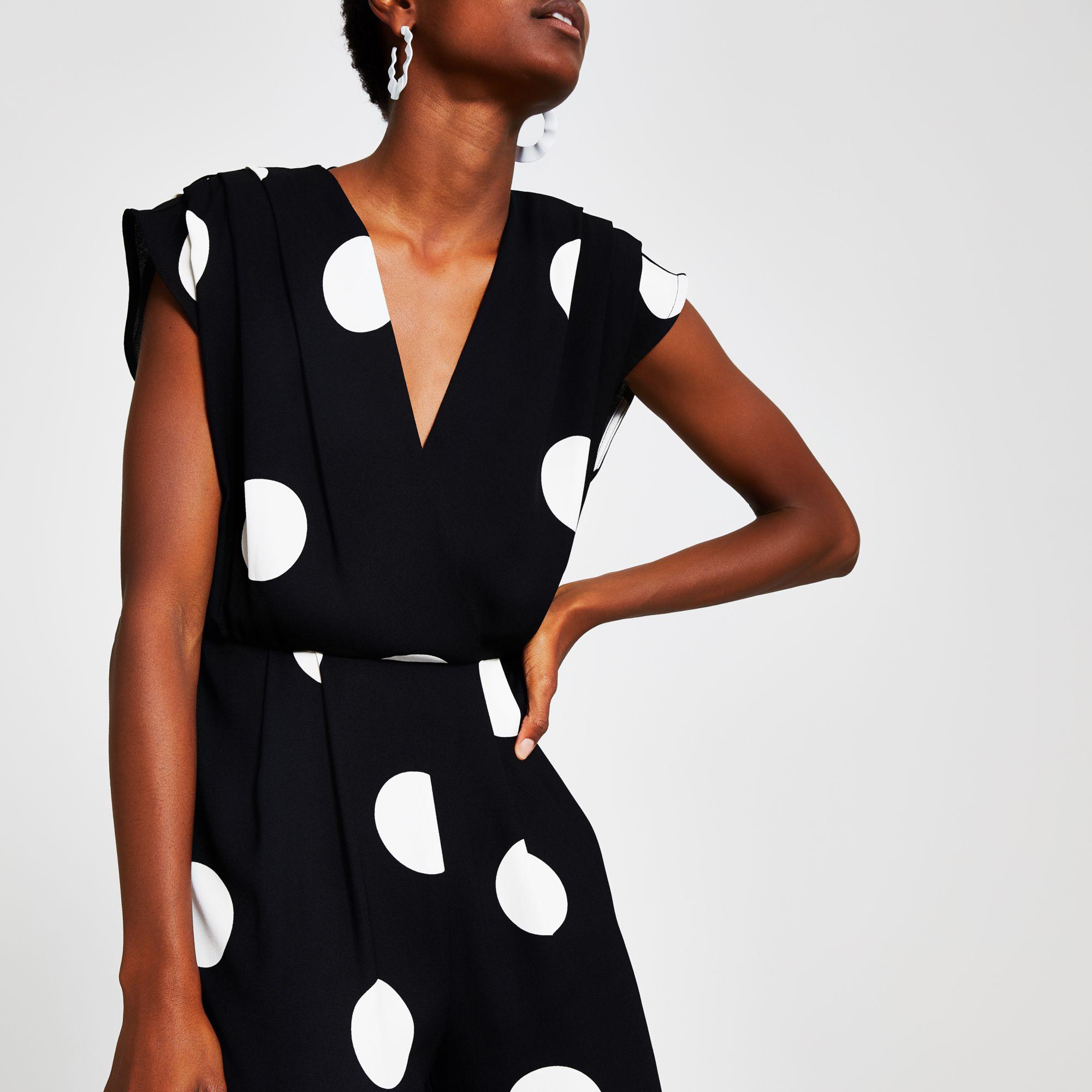 river island spotty jumpsuit
