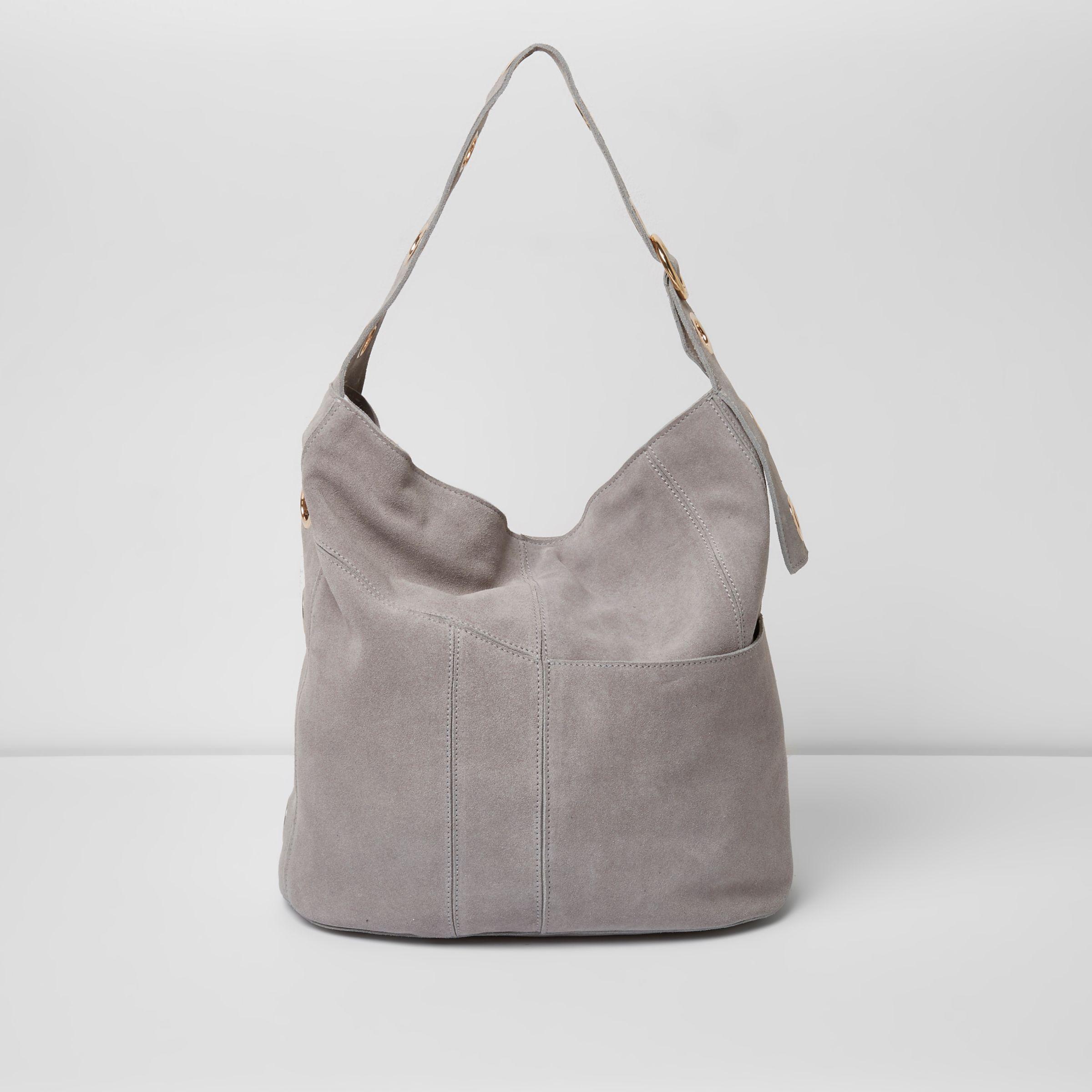 suede slouch shoulder bag
