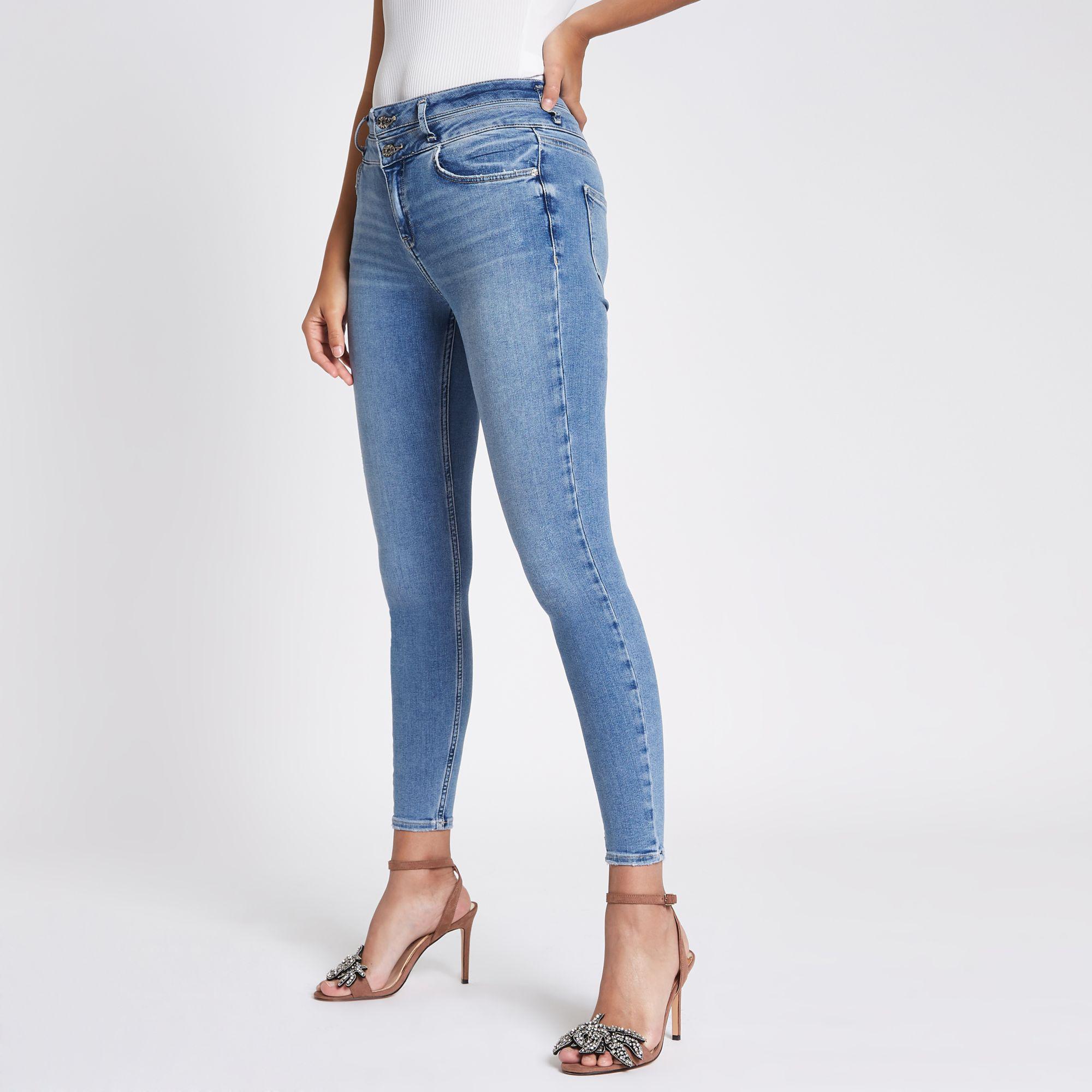 river island harper high waisted jeans