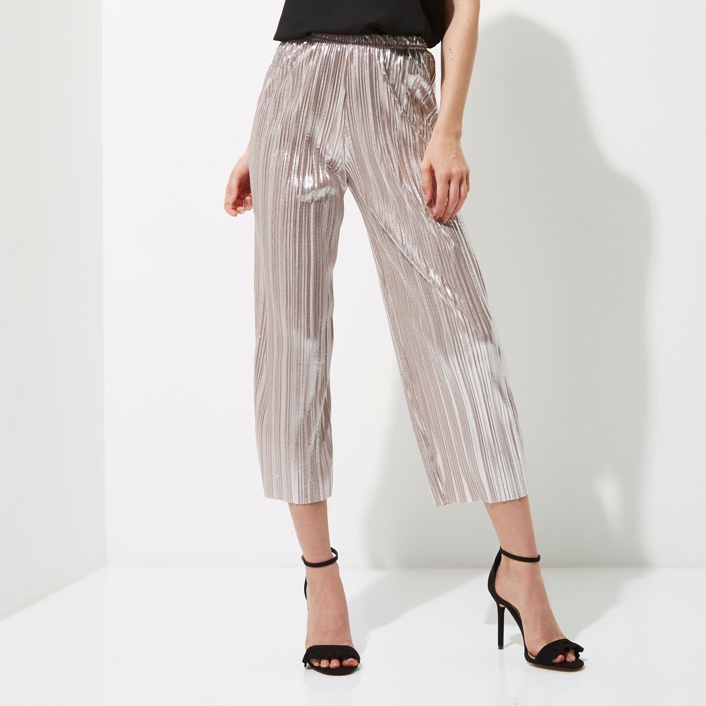 River Island Synthetic Pink Metallic 