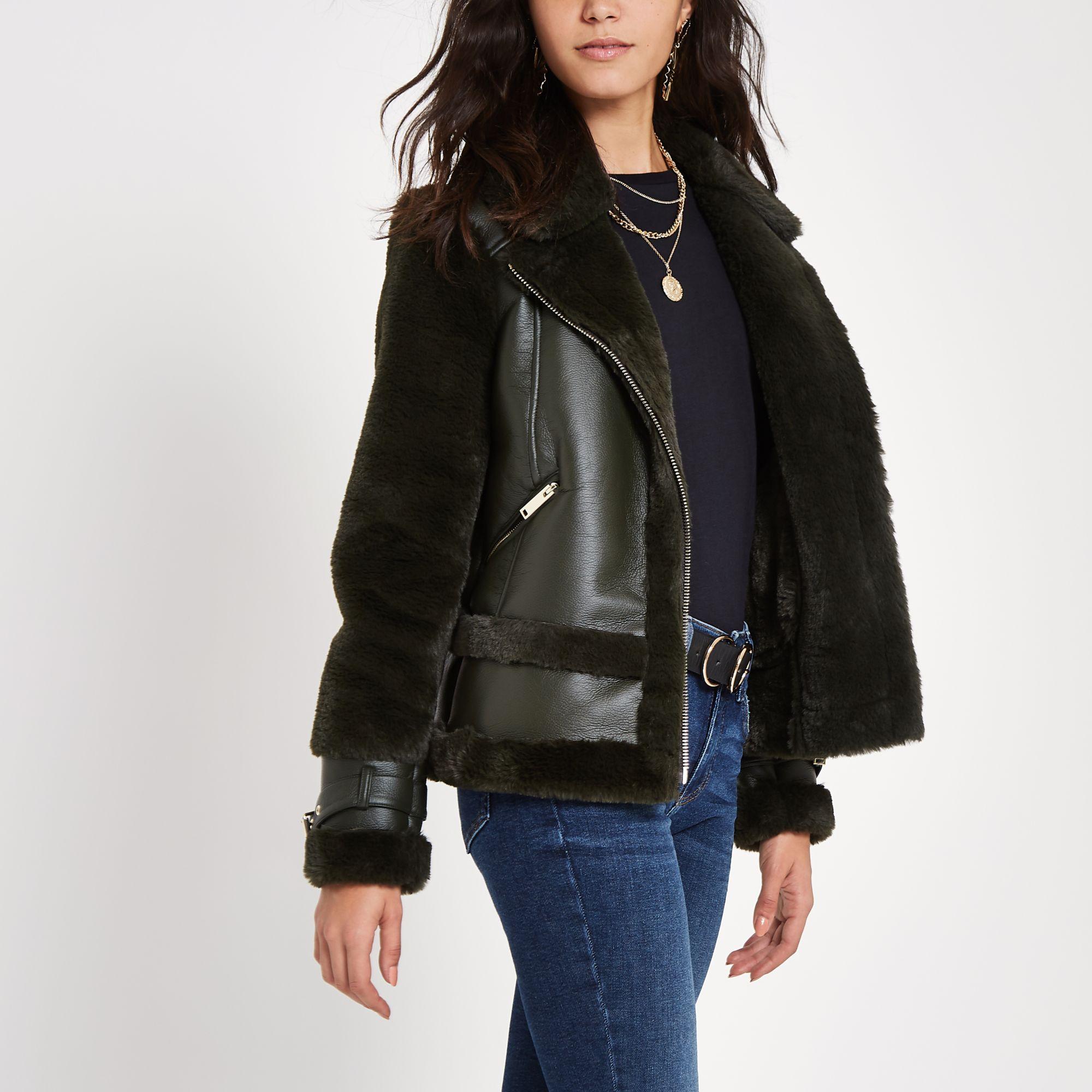 aviator jacket green